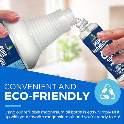 Pure Magnesium Oil Spray for Sleep, Feet & Leg Cramps - USP Grade - 4Oz