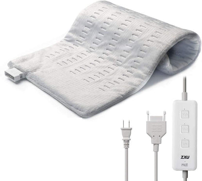 Heating Pad for Back Pain and Cramps Relief, 12” X 24” Ultra Soft Hot Heated Pad With3 Heat Setting, Moist Heat and Auto Shut-Off for Neck, Shoulder, Leg, Machine Washable