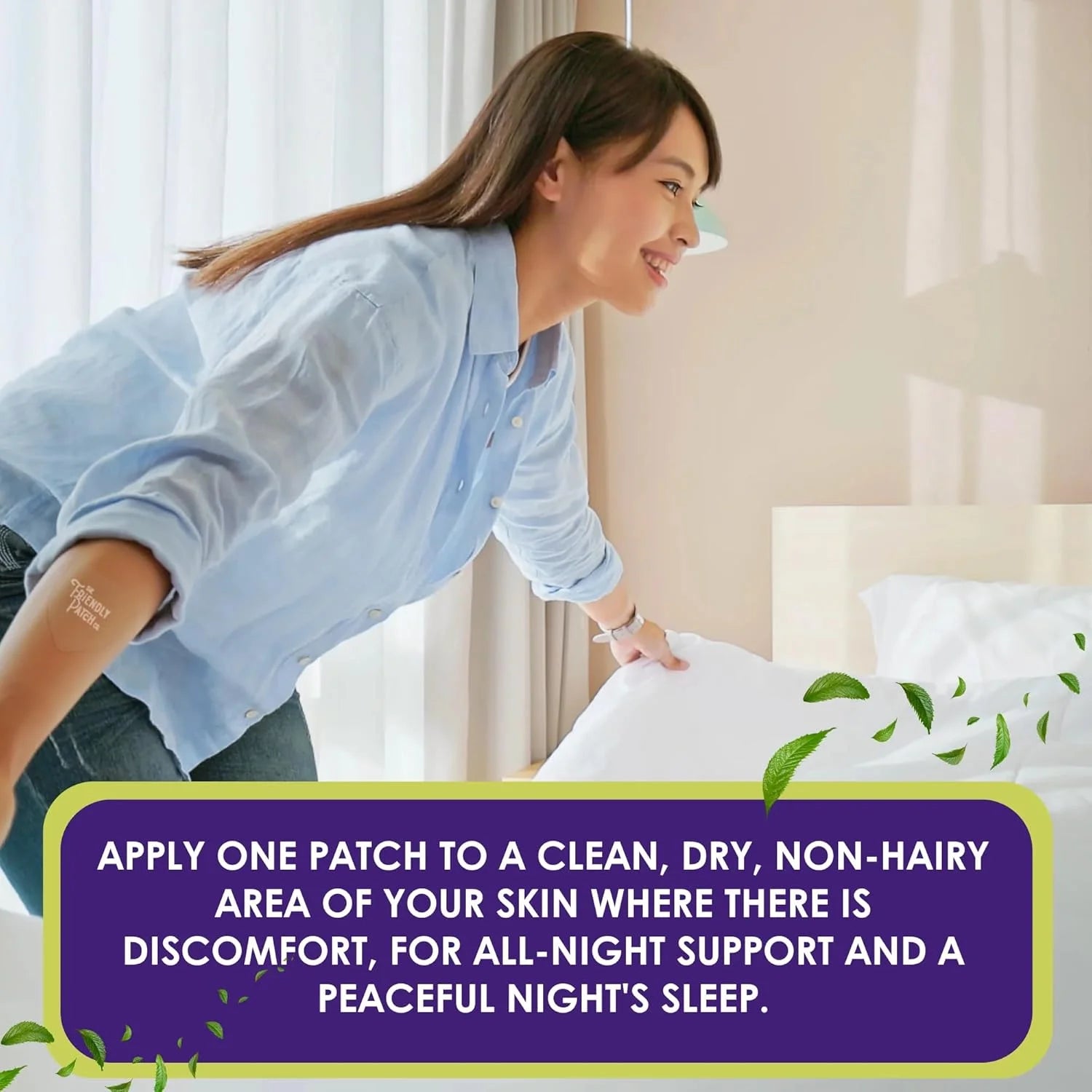 The Friendly Patch Relief Night, Pain Patches 8 Count, Arnica, Melatonin, Body Part That Hurts, Sleep Patches