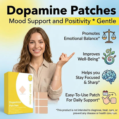 Dopamine Patches Extra Strength, 60 Counts Mood Support Patches for Women and Men