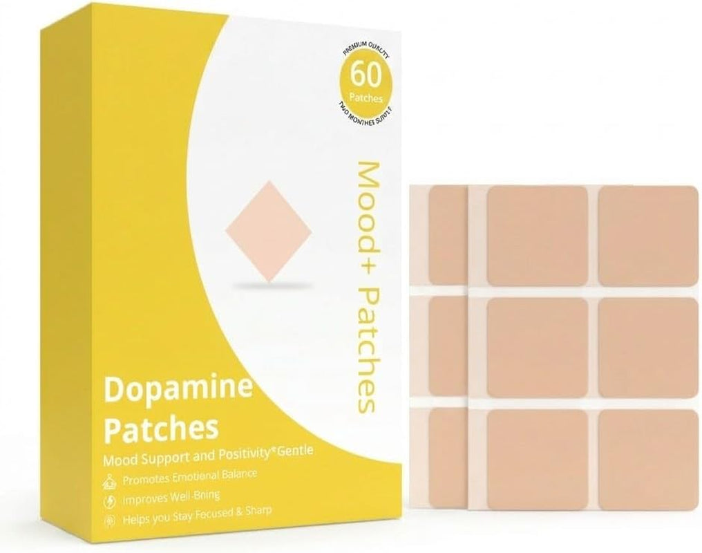 Dopamine Patches Extra Strength, 60 Counts Mood Support Patches for Women and Men