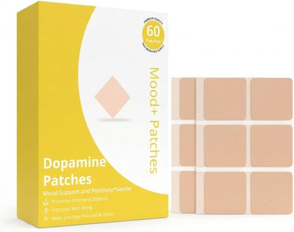Dopamine Patches Extra Strength, 60 Counts Mood Support Patches for Women and Men